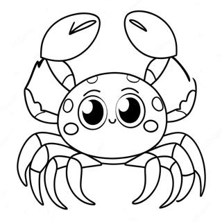 Schattige Krab Kleurplaat 39191-8555