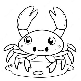 Schattige Krab Kleurplaat 39191-8556