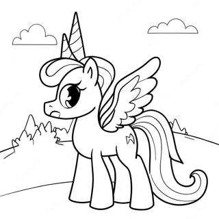 Twilight Sparkle Bij Het Kasteel Kleurplaat 39289 8586