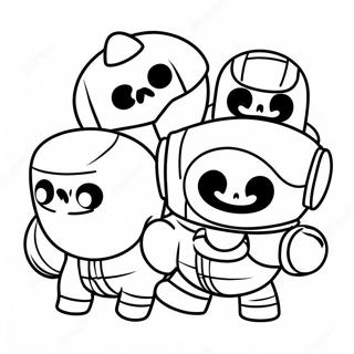 Brawl Stars Teamwerk Actie Kleurplaat 40266-8798