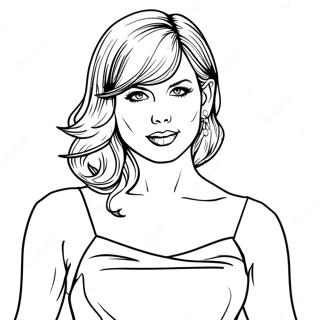 Taylor Swift Bij De Grammy Awards Kleurplaat 4111-1166