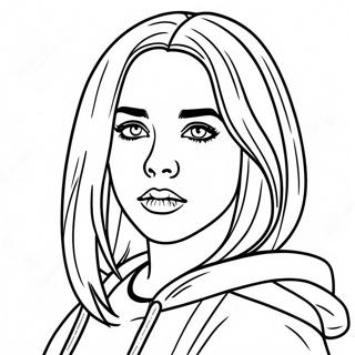 Billie Eilish Kleurplaten