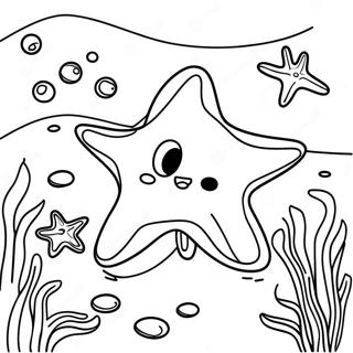 Speelse Zeester In Een Koraalrif Kleurplaat 42179 9229