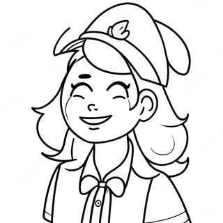 Gravity Falls Wendy Corduroy Kleurplaat 42551-9312