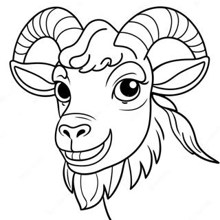 Boze Geit Met Hoorns Kleurplaat 42822-9371