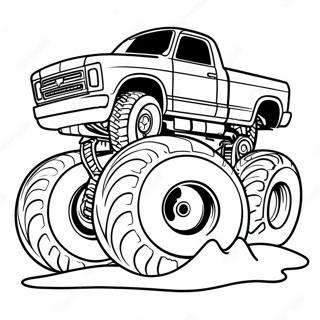 Monstertruck Verplettert Autos Kleurplaat 4289 1767