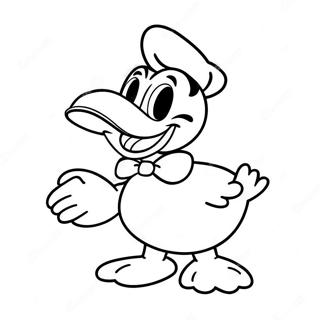 Donald Duck Met Een Blije Glimlach Kleurplaat 43205-9440