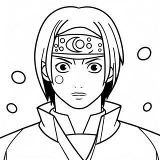Itachi Uchiha Met Sharingan Kleurplaat 44172-9657