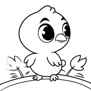 Schattig Tweety Vogel Kleurplaat 44793-9794