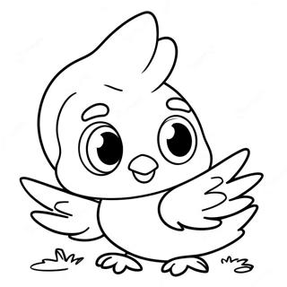 Schattig Tweety Vogel Kleurplaat 44793-9795