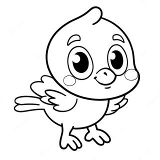 Schattig Tweety Vogel Kleurplaat 44793-9796