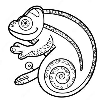 Chameleon Kleurplaten