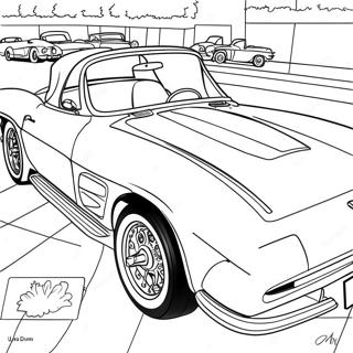 Classic Corvette Kleurplaat 46895-10254