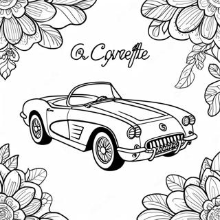 Classic Corvette Kleurplaat 46895-10255