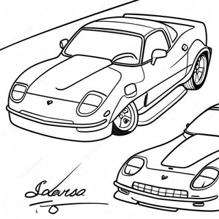 Sportieve Corvette Kleurplaat 46897-10261