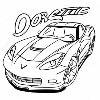 Sportieve Corvette Kleurplaat 46897-10264