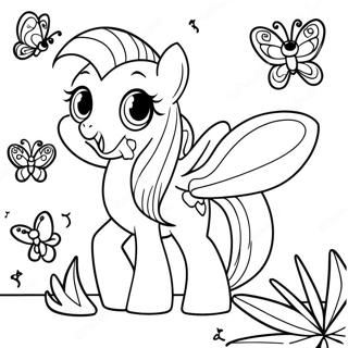 Fluttershy Kleurplaten