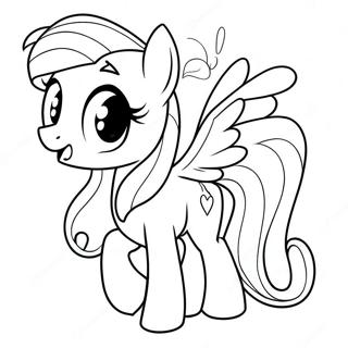 Fluttershy Met Een Grote Glimlach Kleurplaat 47288 10351