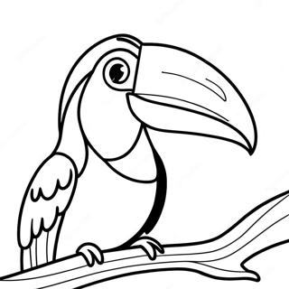 Toekan Met Een Heldere Snavel Kleurplaat 47913-10478