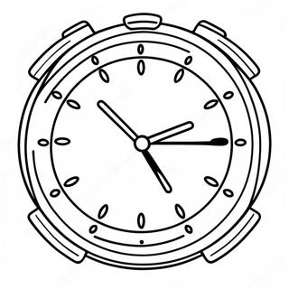 Kleurrijke Cartoon Klok Kleurplaat 48882-10692