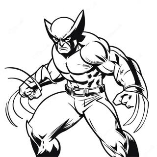 Wolverine In Strijdhouding Kleurplaat 49252-10783