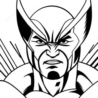 Wolverine Met X Men Logo Kleurplaat 49253-10787
