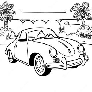 Classic Porsche 356 Kleurplaat 49521-10842