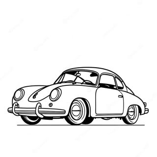 Classic Porsche 356 Kleurplaat 49521-10844