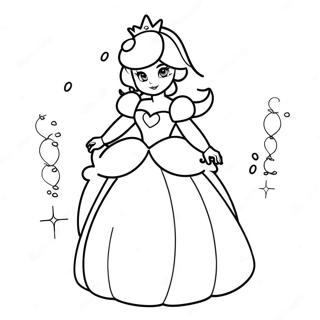 Prinses Peach Kleurplaten