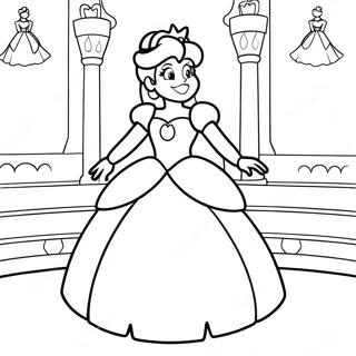 Prinses Peach Kleurplaten