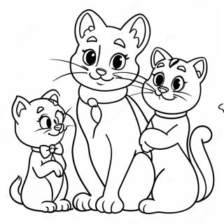 Aristocats Familie Kleurplaat 51175-11191