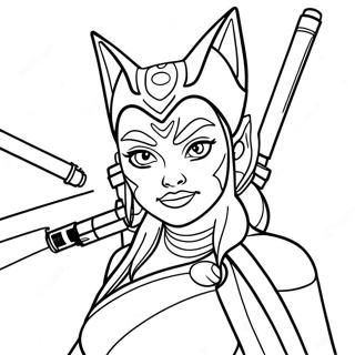 Ahsoka Kleurplaten