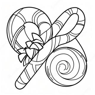 Glanzende Suikerstok Versiering Kleurplaat 51912-11365