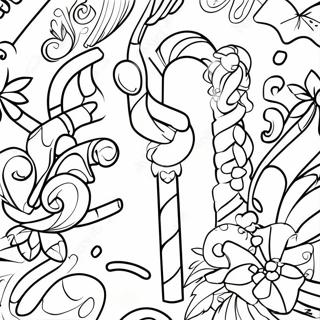 Glanzende Suikerstok Versiering Kleurplaat 51912-11366