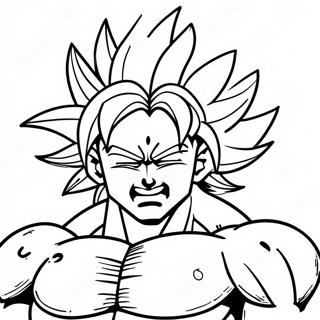 Broly Super Saiyan Kleurplaat 52380-11451