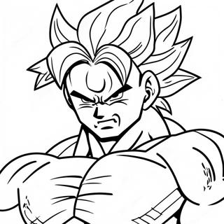 Broly Super Saiyan Kleurplaat 52380-11452