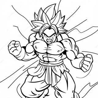 Broly Met Energie Aura Kleurplaat 52381 11456
