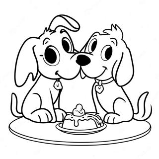 Lady En De Vagebond Schattige Hondenvrienden Kleurplaat 52668-11520