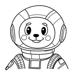 Pluto In Een Ruimtepak Kleurplaat 52753-11536