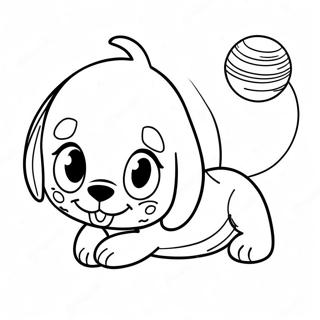 Schattige Pluto Die Apporteren Speelt Kleurplaat 52754 11537