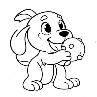 Schattige Pluto Die Apporteren Speelt Kleurplaat 52754 11539