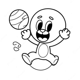 Blije Pluto Die Een Bal Achterna Zit Kleurplaat 52756 11547