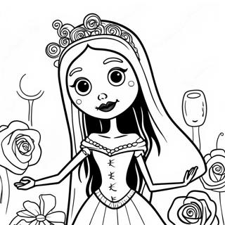 Grappige Lijkbruid Kleurplaat 52941-11584