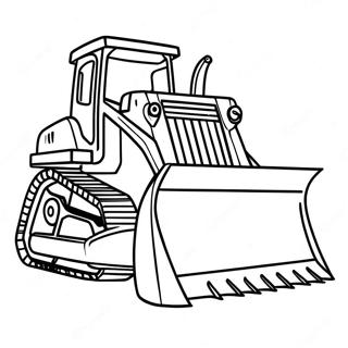 Bouwplaats Bulldozer Kleurplaat 53032-11590