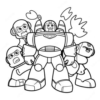 Rescue Bots Medix Helpt Vrienden Kleurplaat 53388-11688