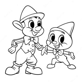 Pinocchio En Jiminy Kriek Kleurplaat 54457 11917