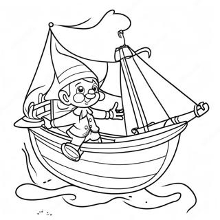 Pinocchio In Een Piratenschip Kleurplaat 54458 11921