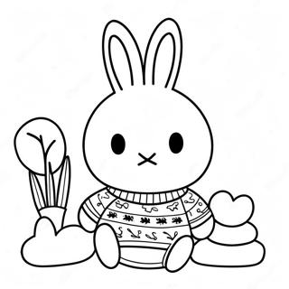 Miffy In Een Gezellige Trui Kleurplaat 54901-12027