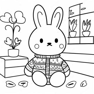 Miffy In Een Gezellige Trui Kleurplaat 54901-12028