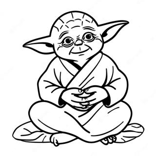 Yoda In Meditatie Kleurplaat 5534-26